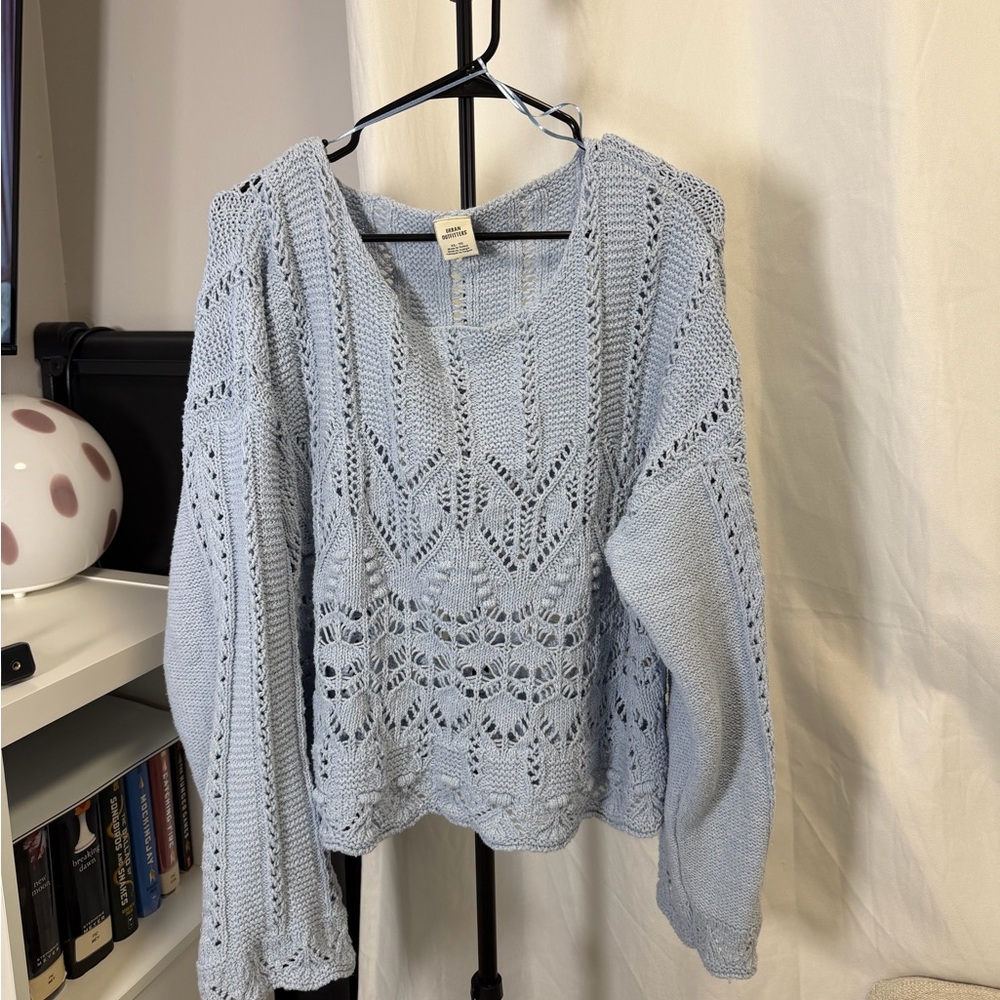 Urban Outfitters Soft Blue Knit Top